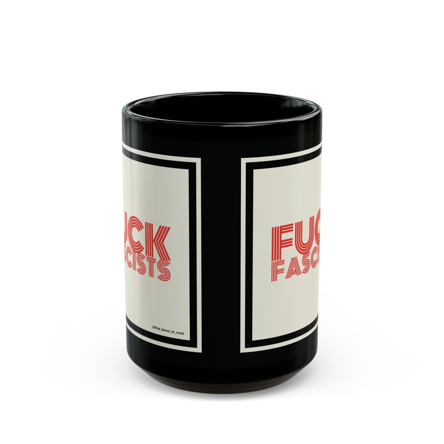 Fuck Facists Black Mug (11oz, 15oz)