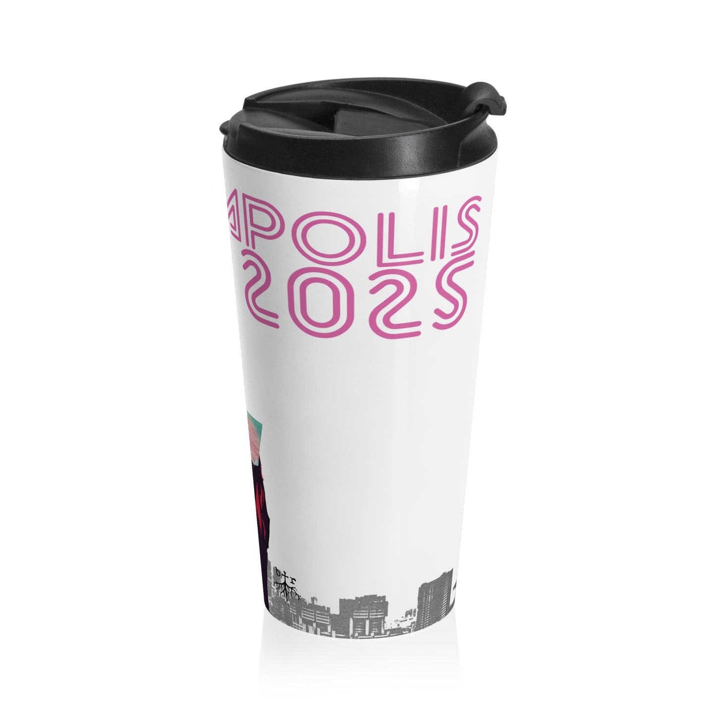 Pride Bear, Stainless Steel Travel Mug, June 2025