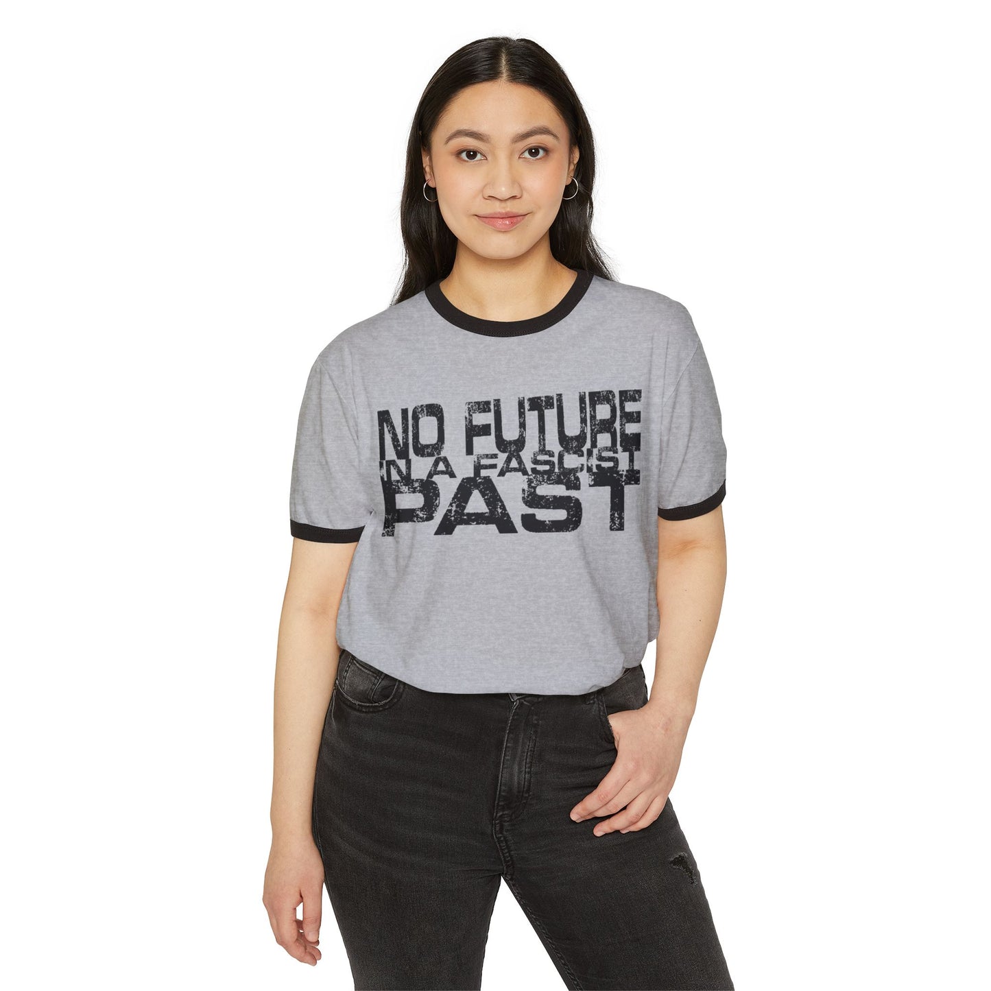 No Future in a Fascist Past Ringer Tee