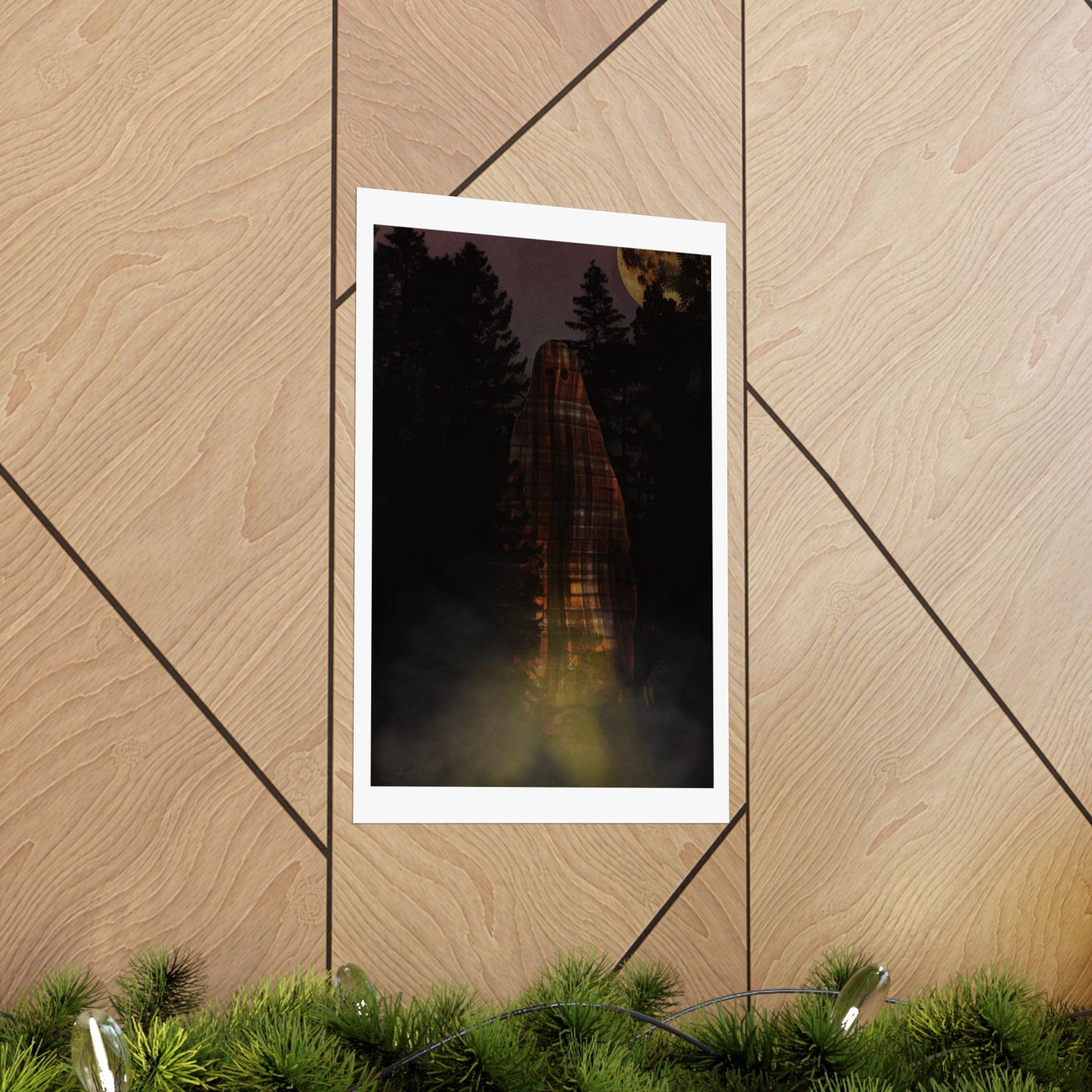 Flannel Visitor Ghostie by J.J. Liles (Premium Matte Fine Art Poster)