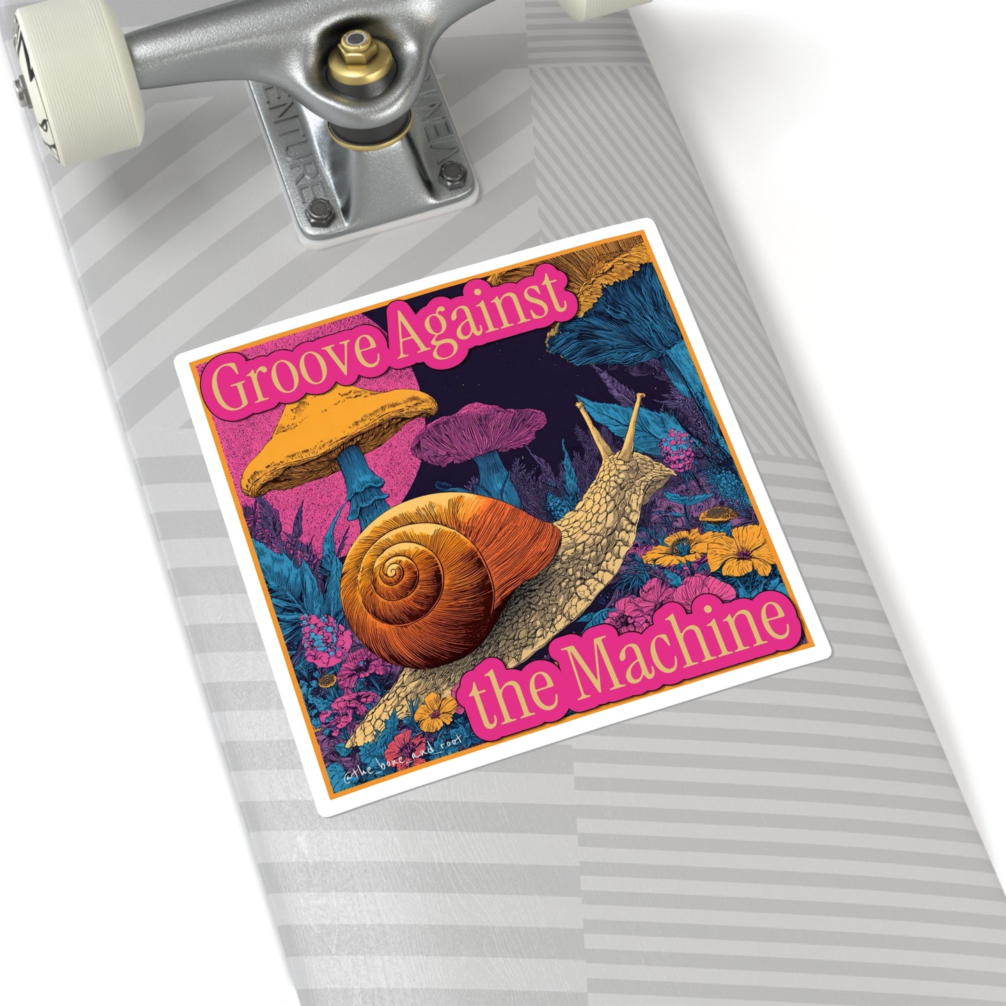 Groovy Snail Vinyl Stickers
