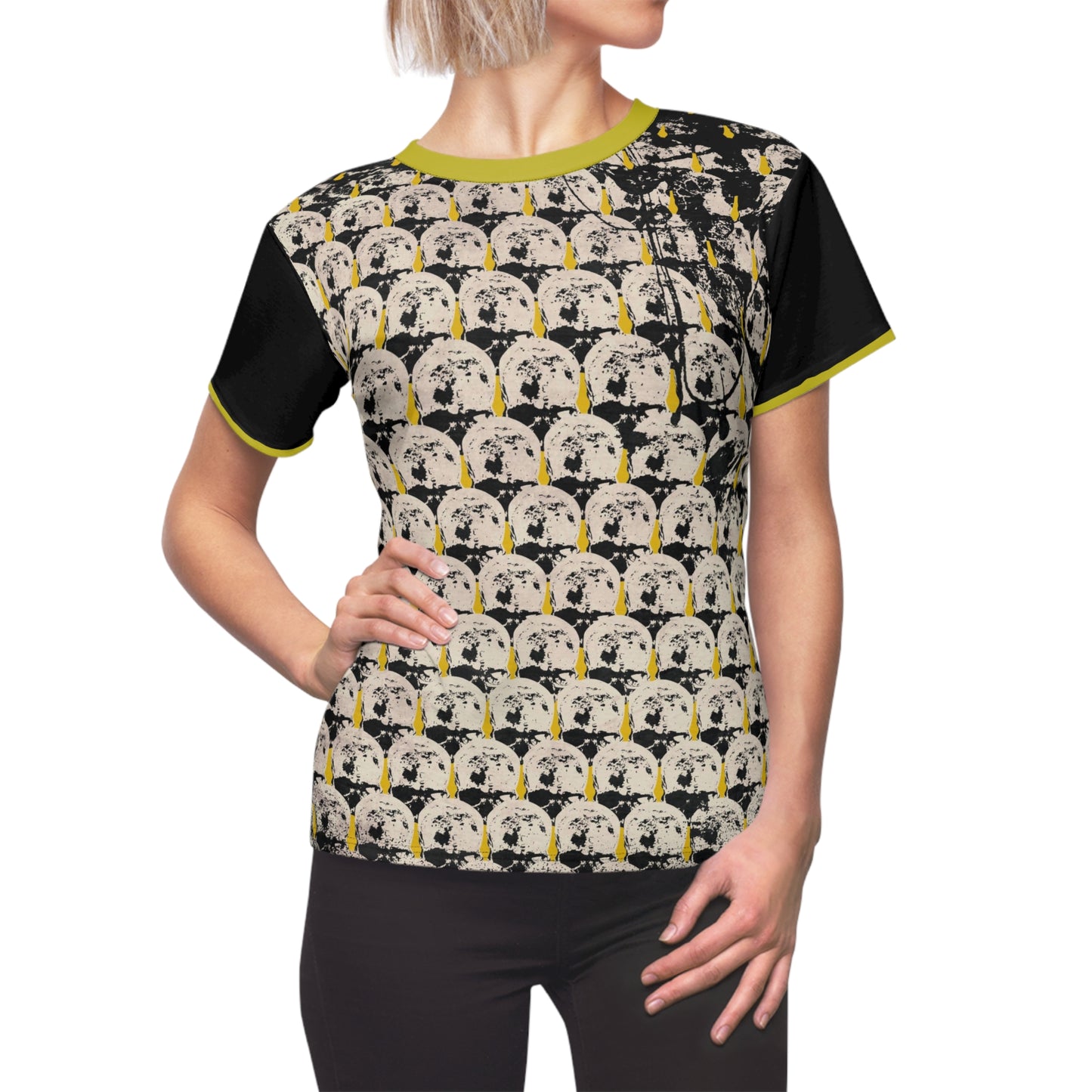 Women's Follower Mustard Skull Tee