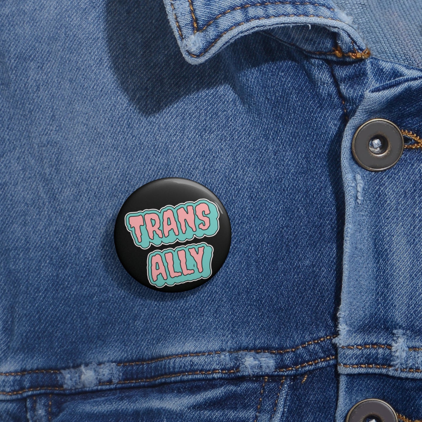 Trans Ally Pinback Button