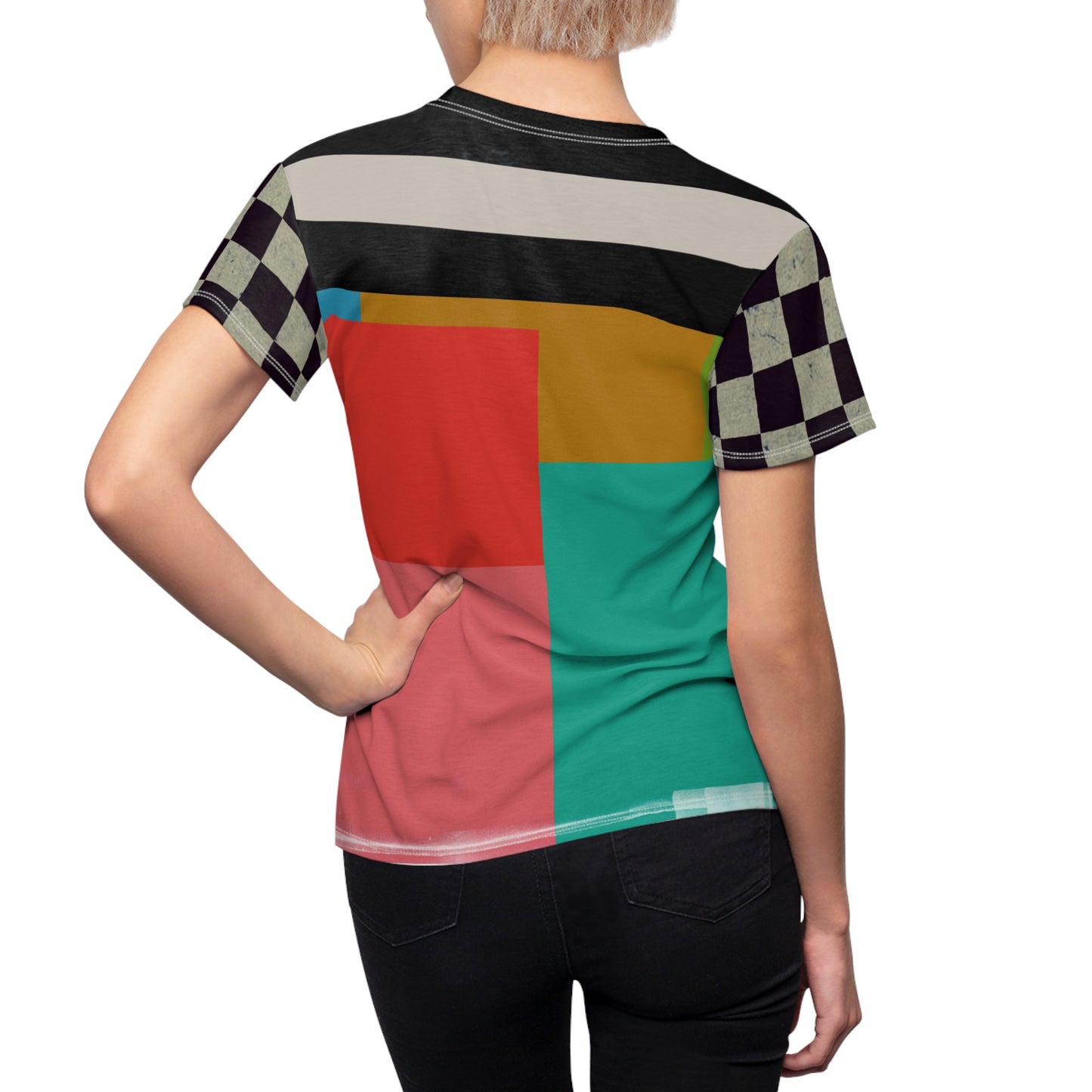 Womens Retro Block Tee