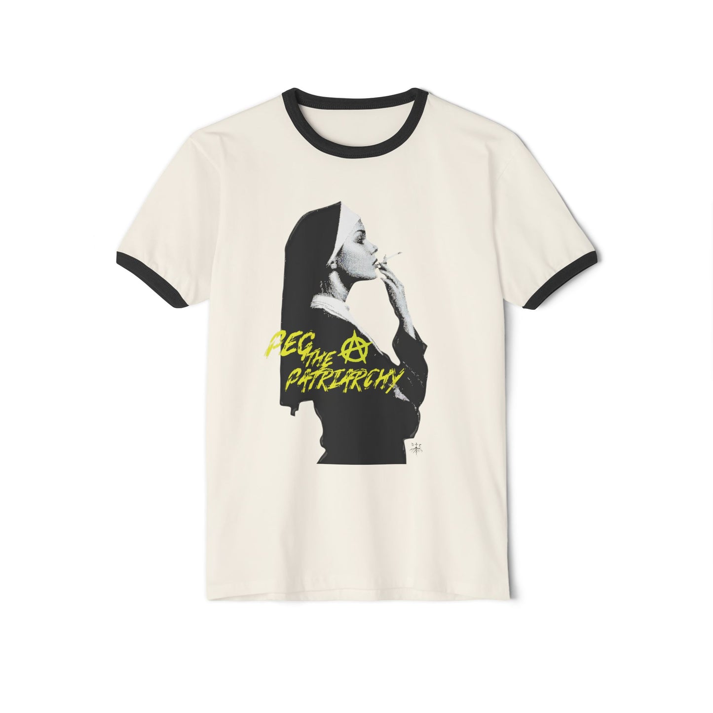 Peg the Patriarchy Soft Ringer Tee
