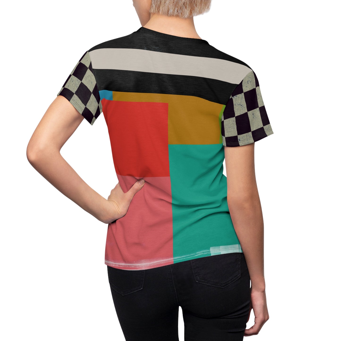 Womens Retro Block Tee