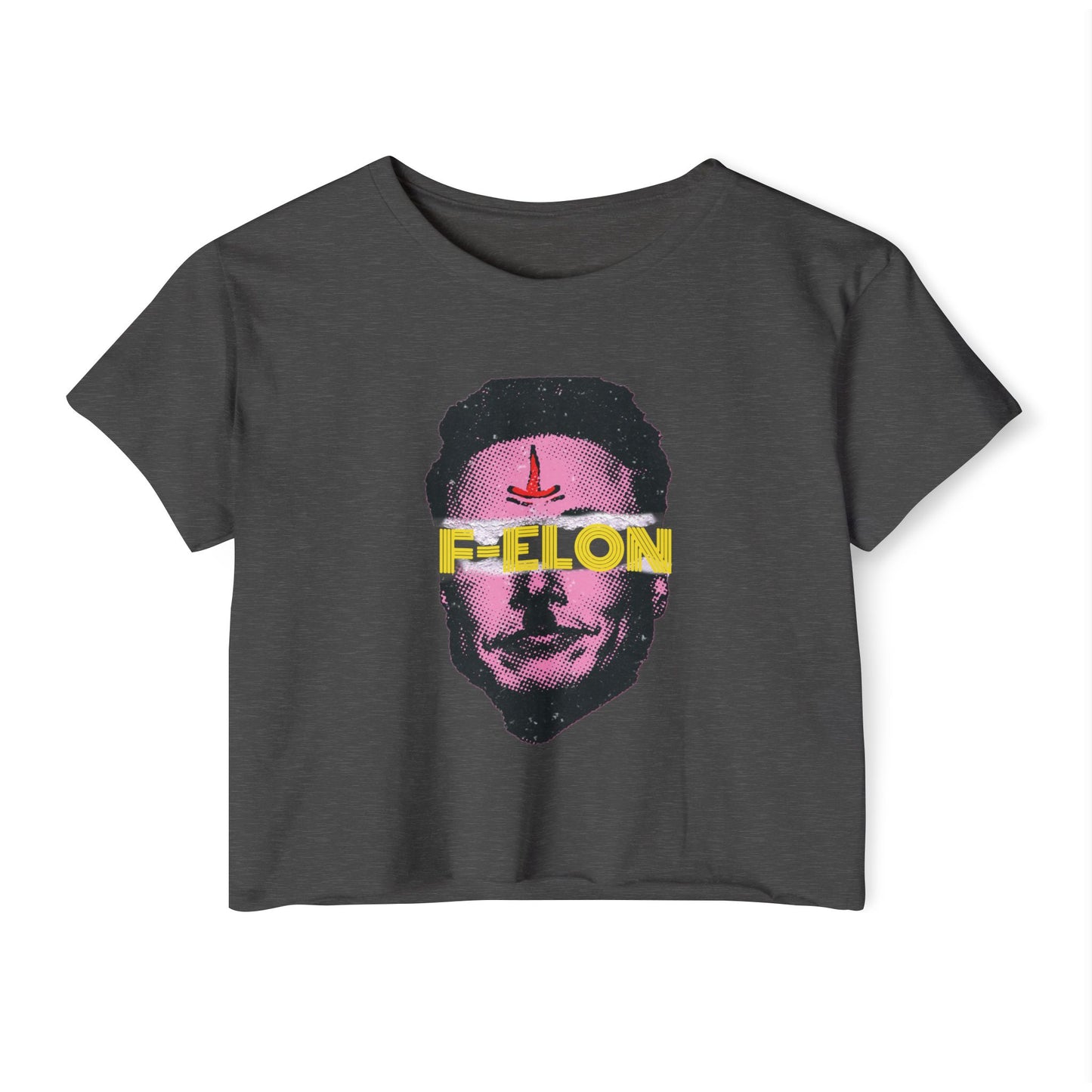 F-elon Antichrist Vintage Crop Top Vintage Tee