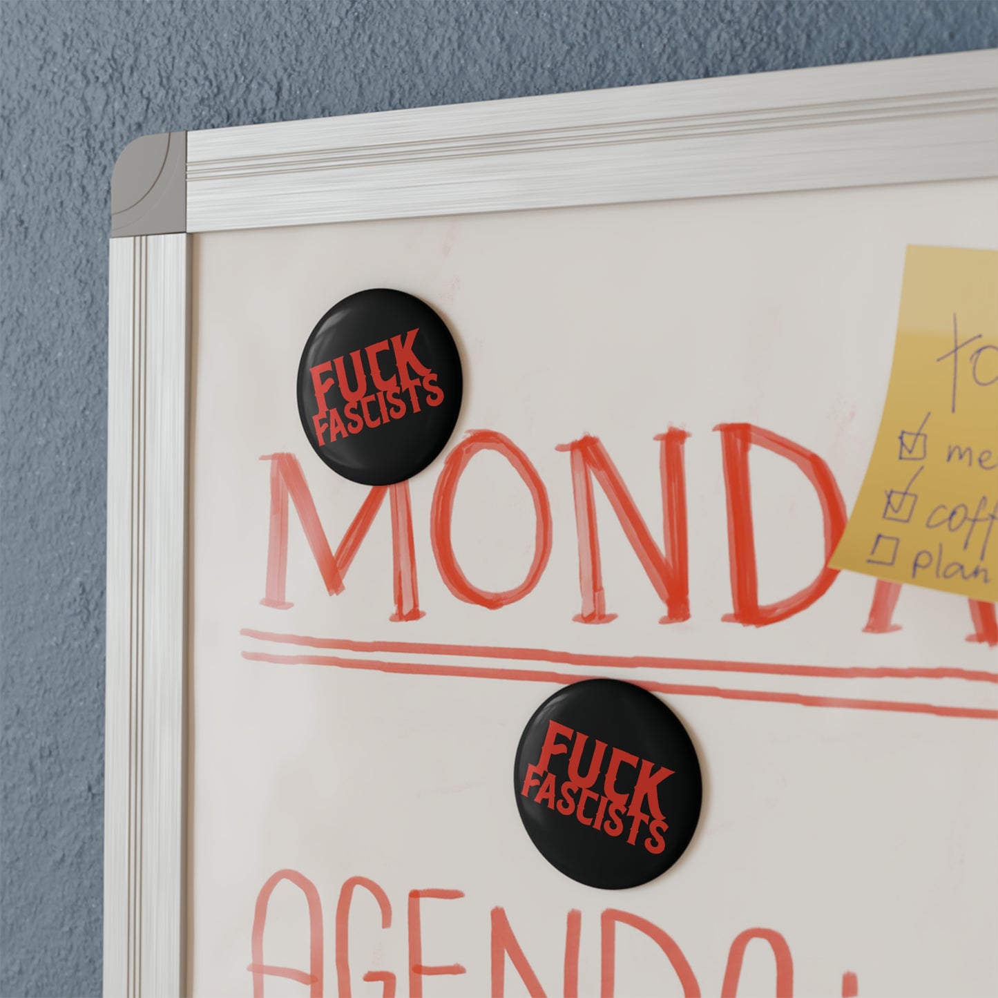 Fuck Fascists Button Magnet - Set of 1 or 10