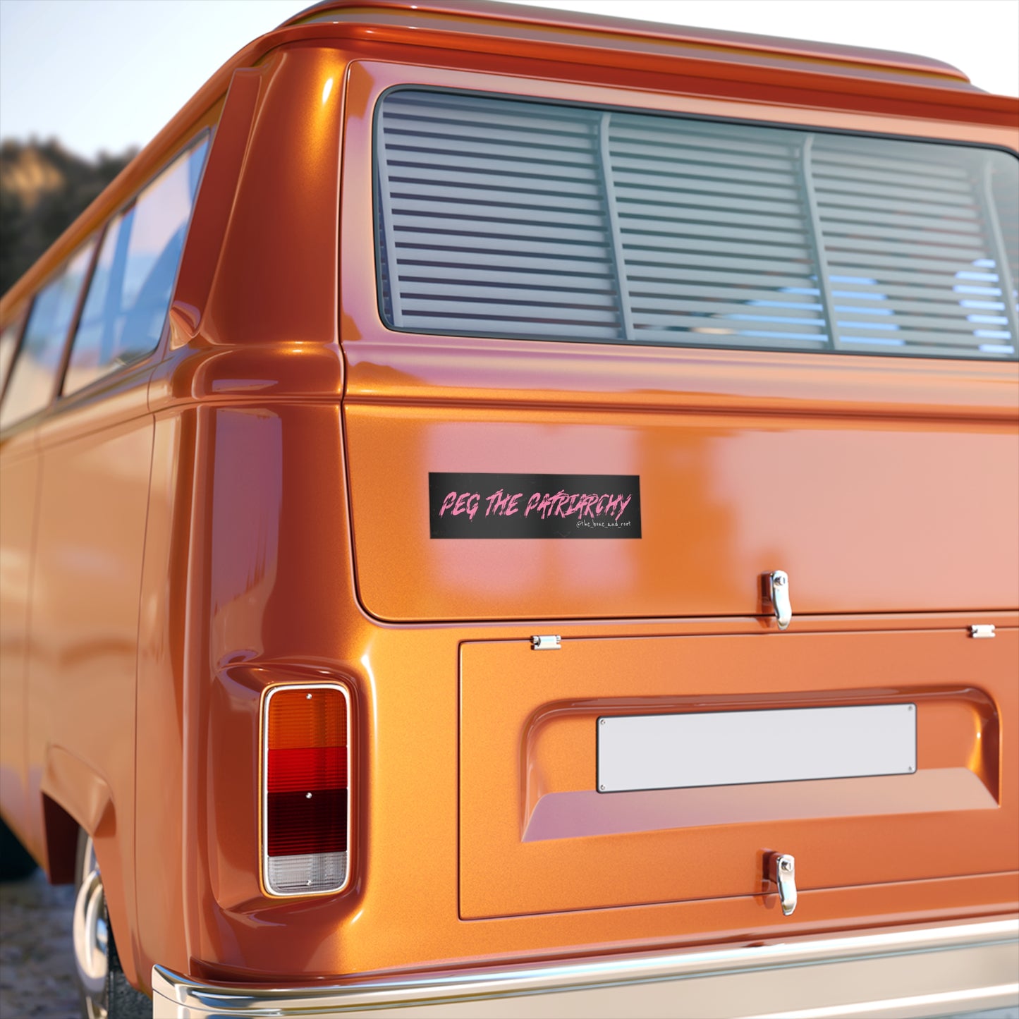 "Peg the Patriarchy” Bumper Sticker - Pink