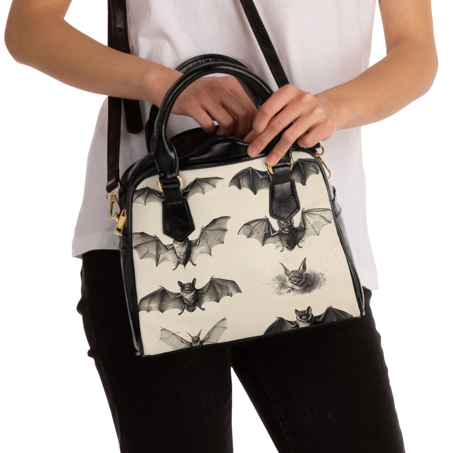 Vintage Bat Species Shoulder Handbag Crossover Purse