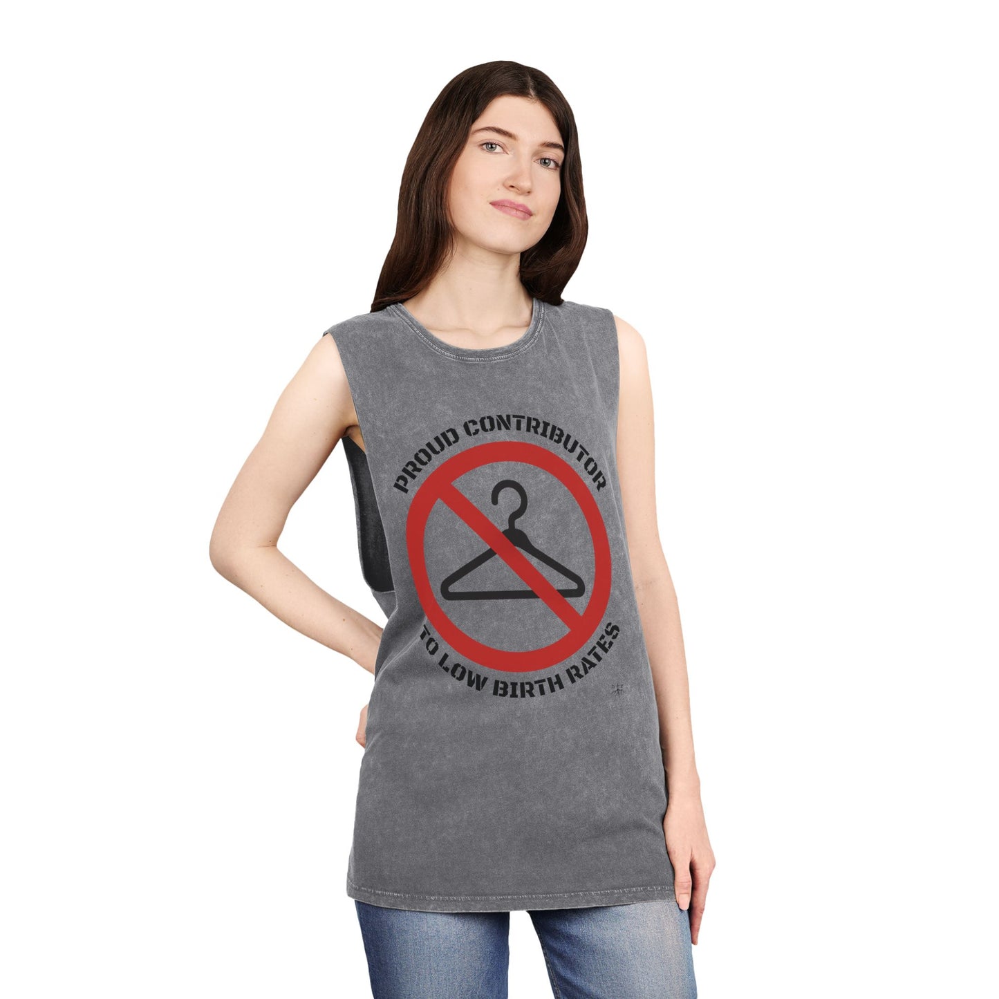 Pro-Choice, Proud Contributor Unisex Mineral Wash Muscle Tee
