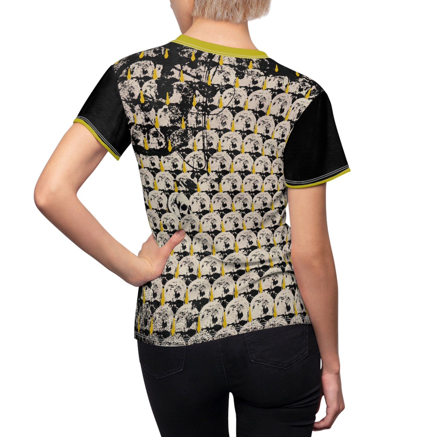 Women's Follower Mustard Skull Tee