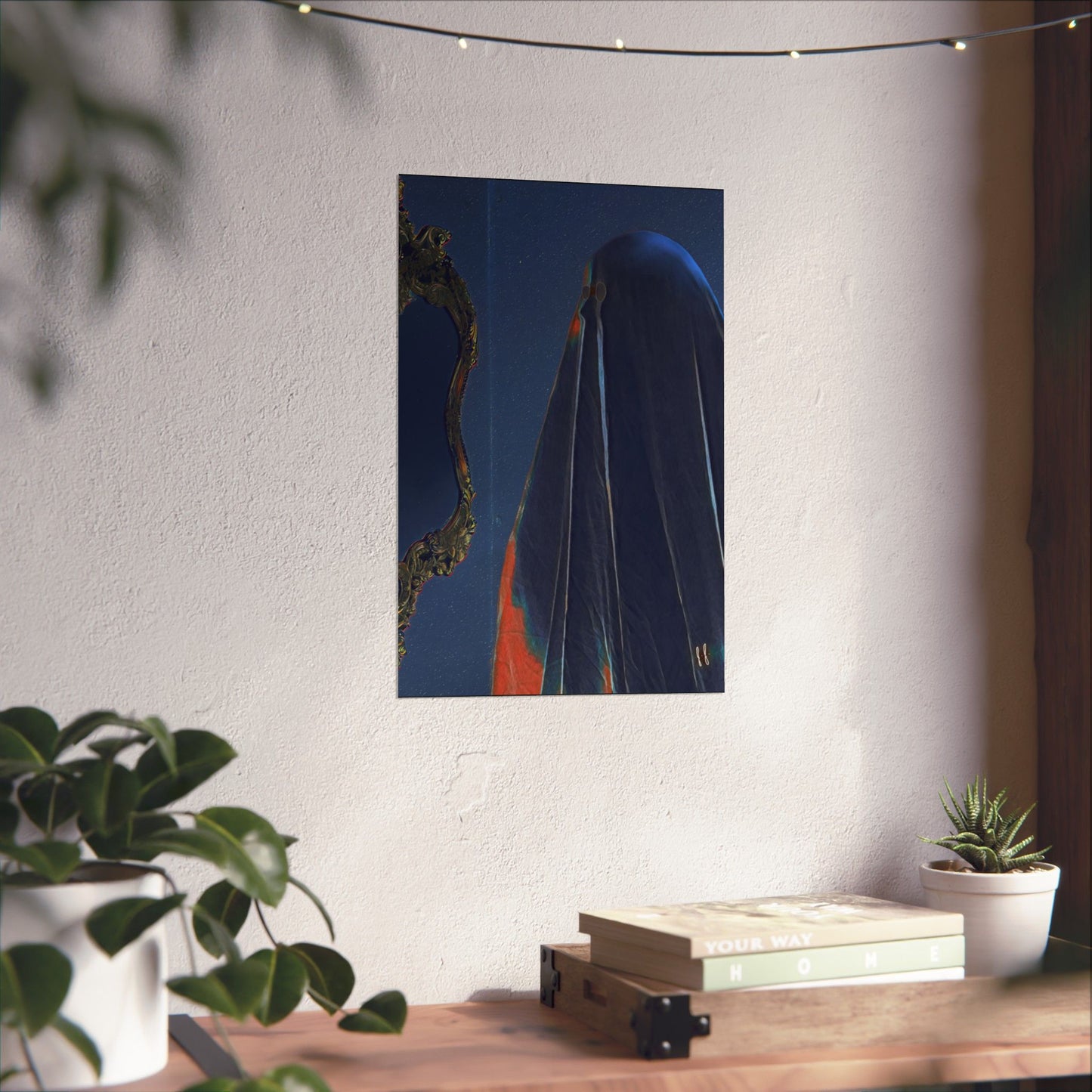 Moon Glow Ghostie by J.J. Liles (Premium Matte Fine Art Poster)