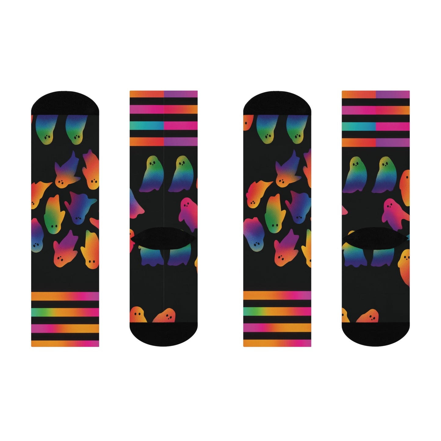 Gay Ghosties Crew Socks | Cozy Footwear, Cute Gift, Fall Fashion, Festive Accessories, Pumpkin Enthusiasts