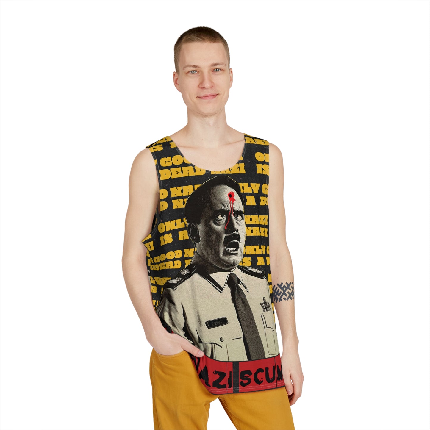 Die Nazi Scum Oversized Unisex Tank