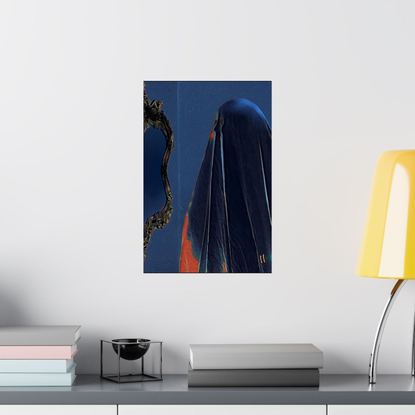 Moon Glow Ghostie by J.J. Liles (Premium Matte Fine Art Poster)