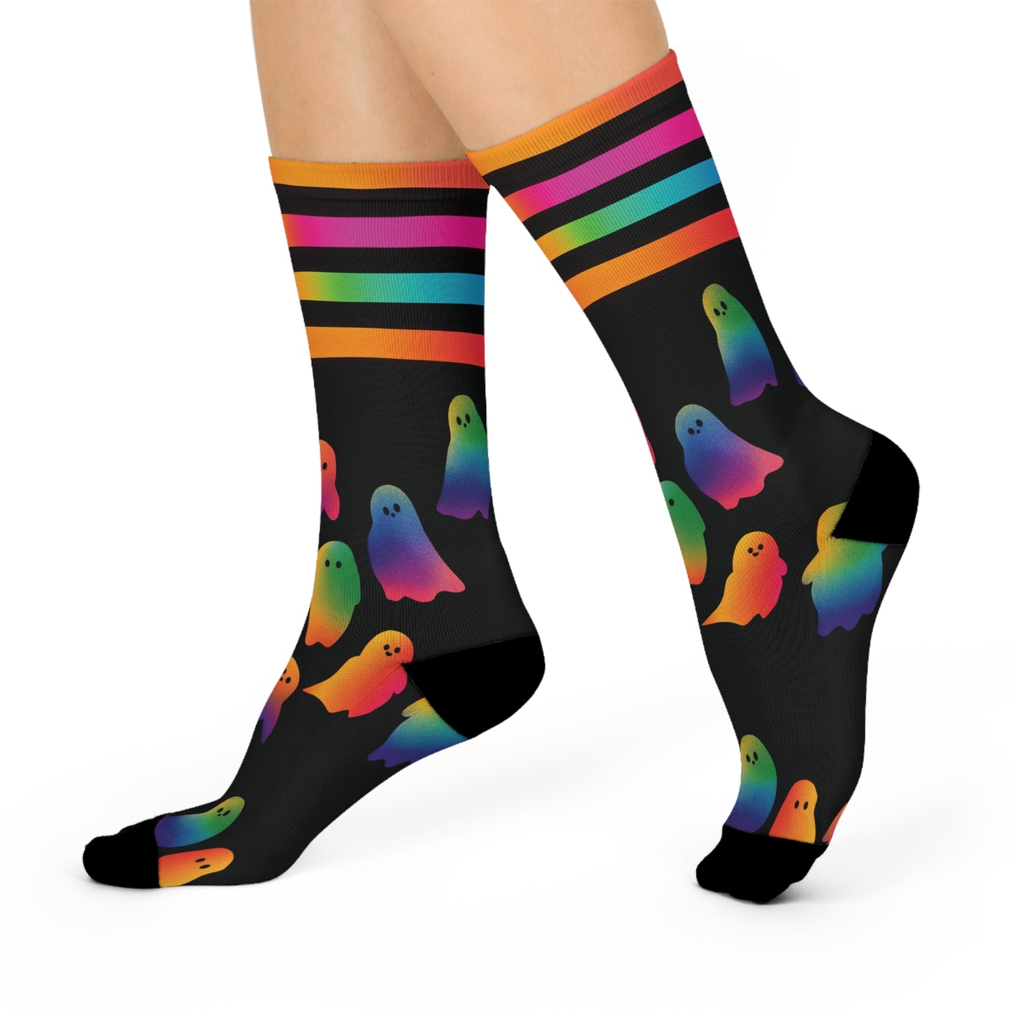 Gay Ghosties Crew Socks | Cozy Footwear, Cute Gift, Fall Fashion, Festive Accessories, Pumpkin Enthusiasts