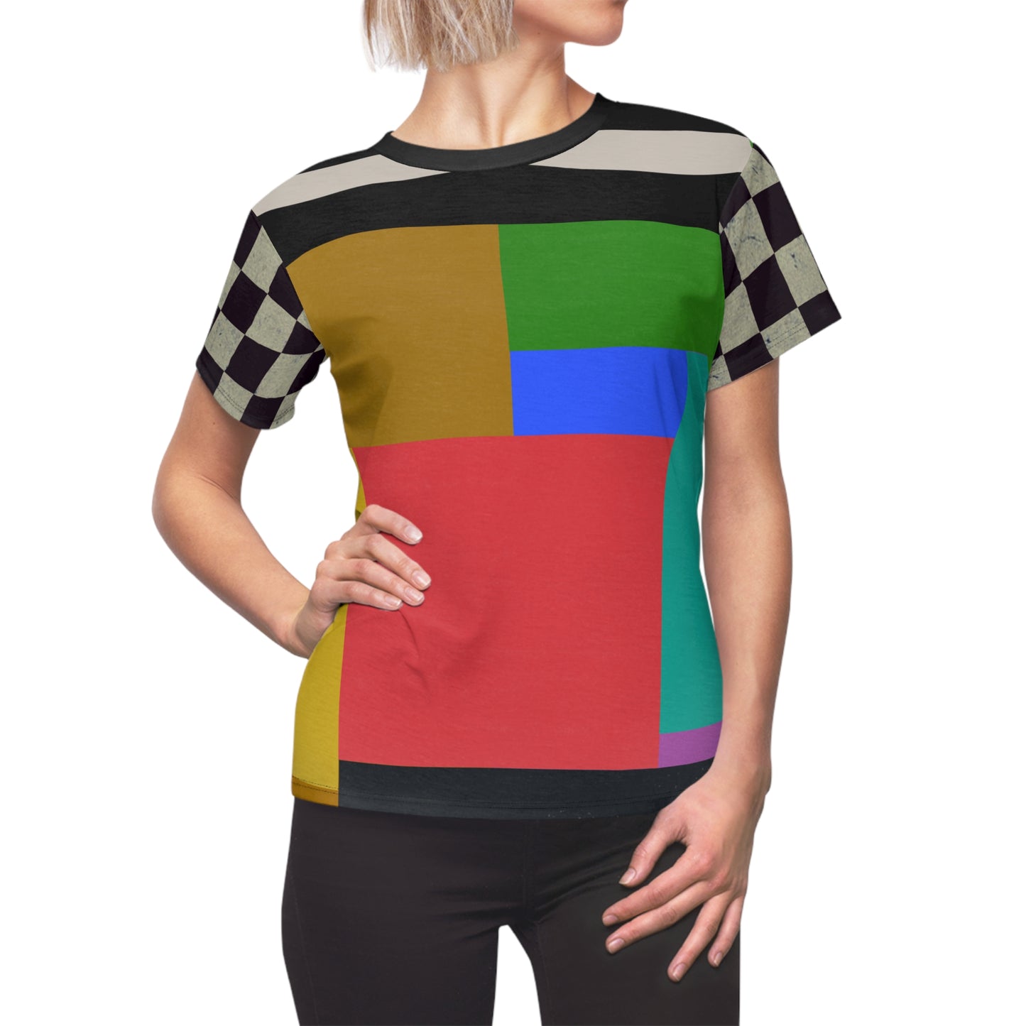 Womens Retro Block Tee