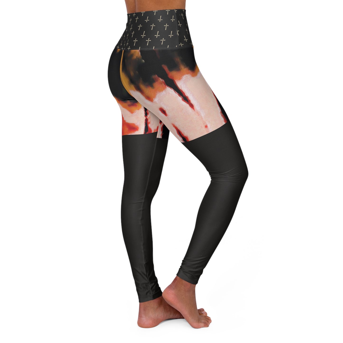 Agnostic Tie-Dye High Waisted Yoga Leggings