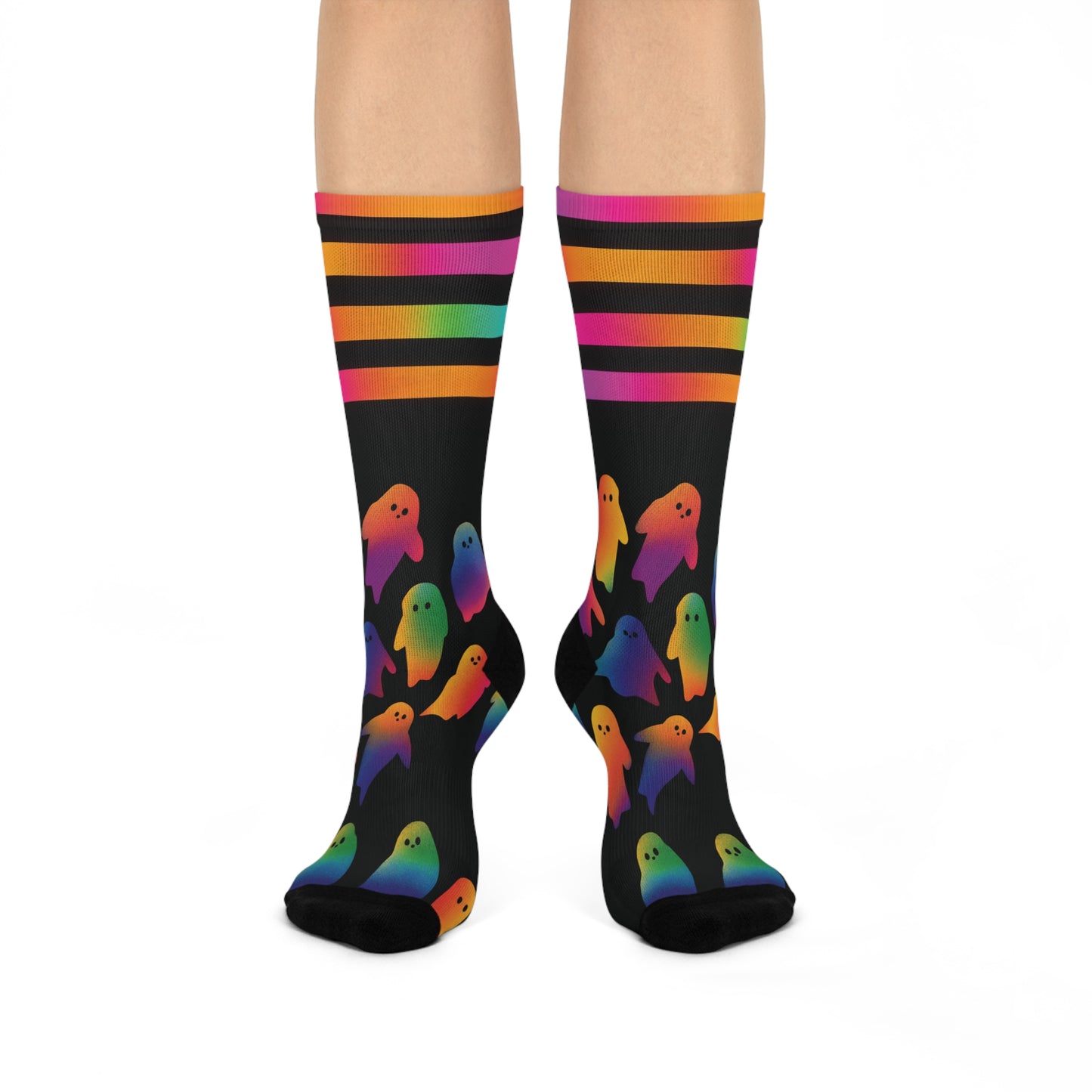 Gay Ghosties Crew Socks | Cozy Footwear, Cute Gift, Fall Fashion, Festive Accessories, Pumpkin Enthusiasts