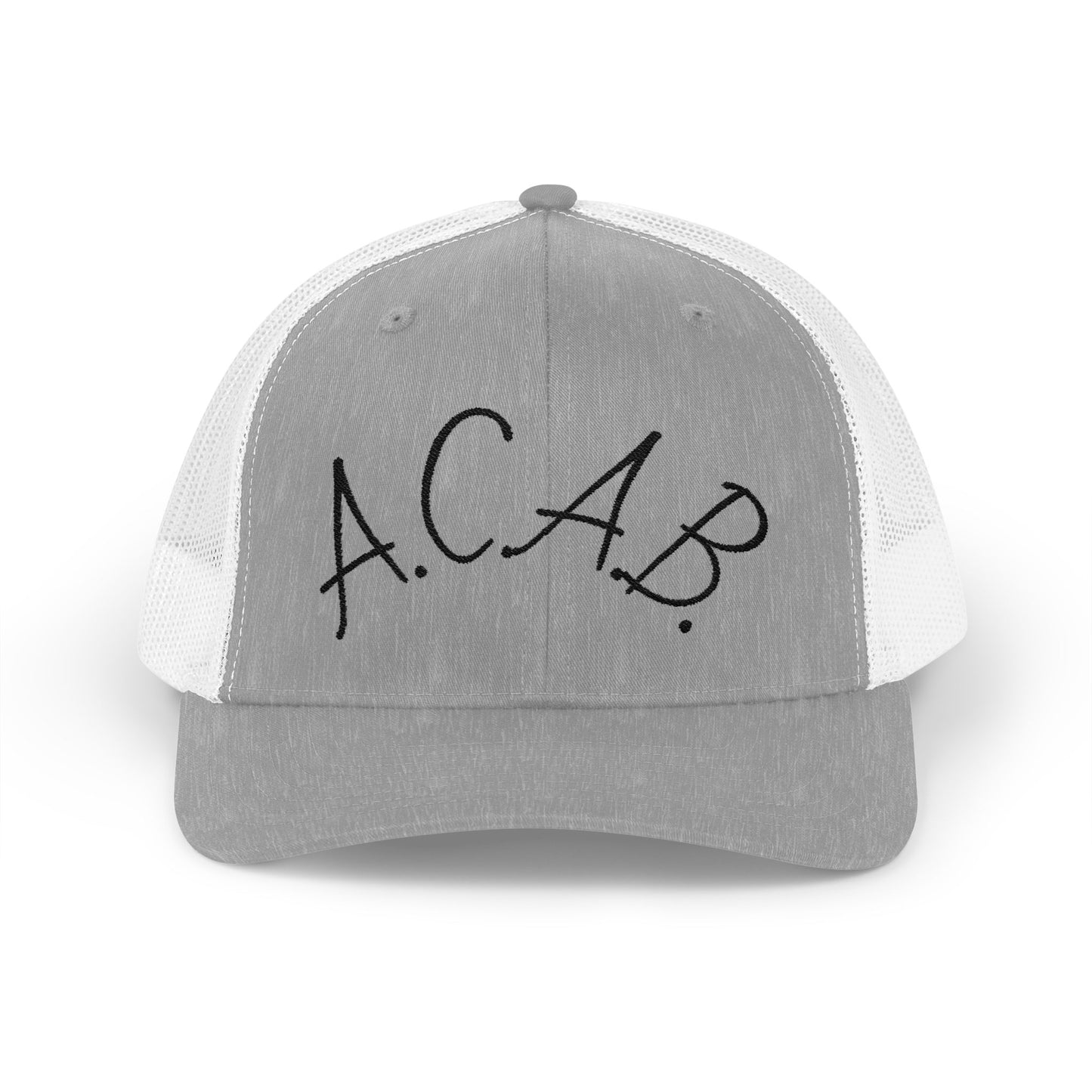 ACAB Snapback Trucker Cap with A.C.A.B. Design, Perfect for Streetwear, Casual Outings, Festivals, Unique Gift Idea