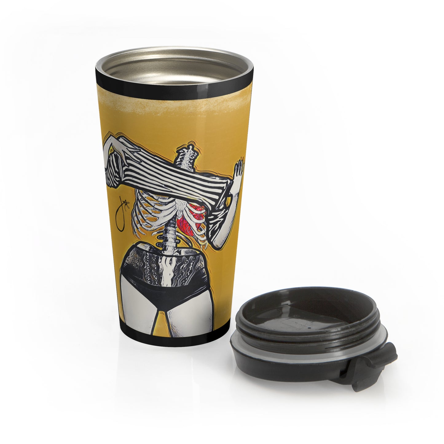 Look-ee-loo Stainless Steel Travel Mug