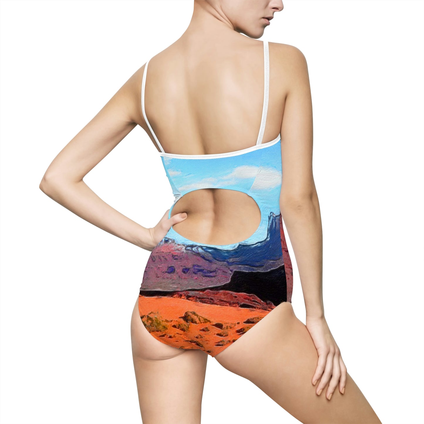 Open Range Western Retro One-piece Swimsuit