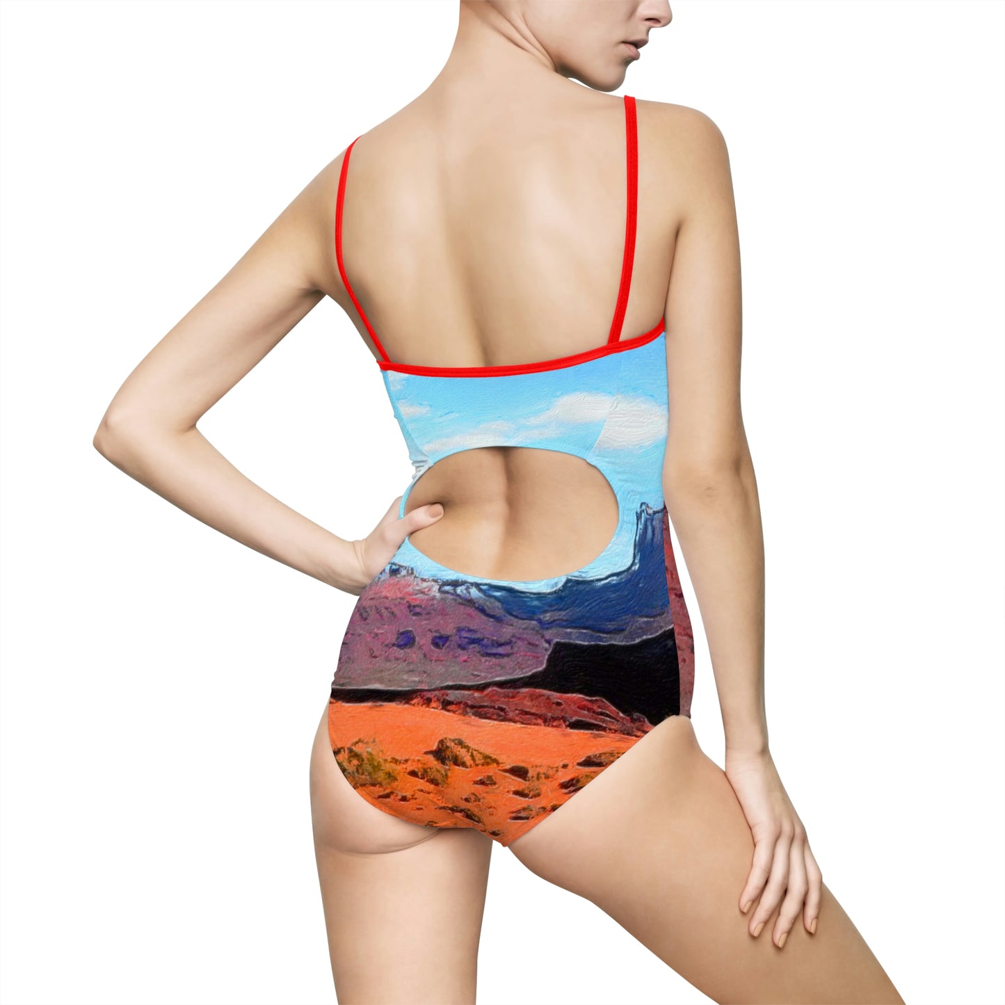 Open Range Western Retro One-piece Swimsuit
