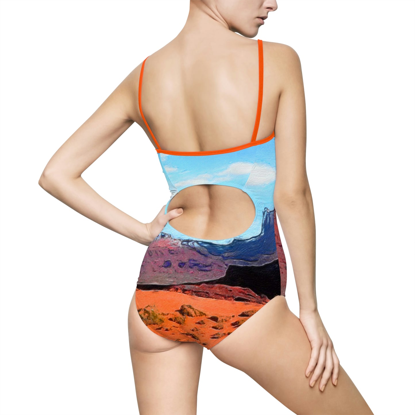 Open Range Western Retro One-piece Swimsuit
