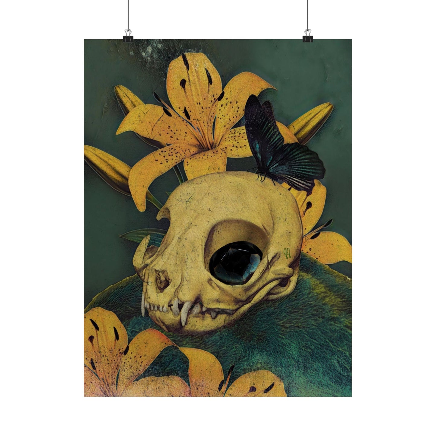 What’s that Mound in the Lily Bed by J.J. Liles (Premium Matte Fine Art Poster)