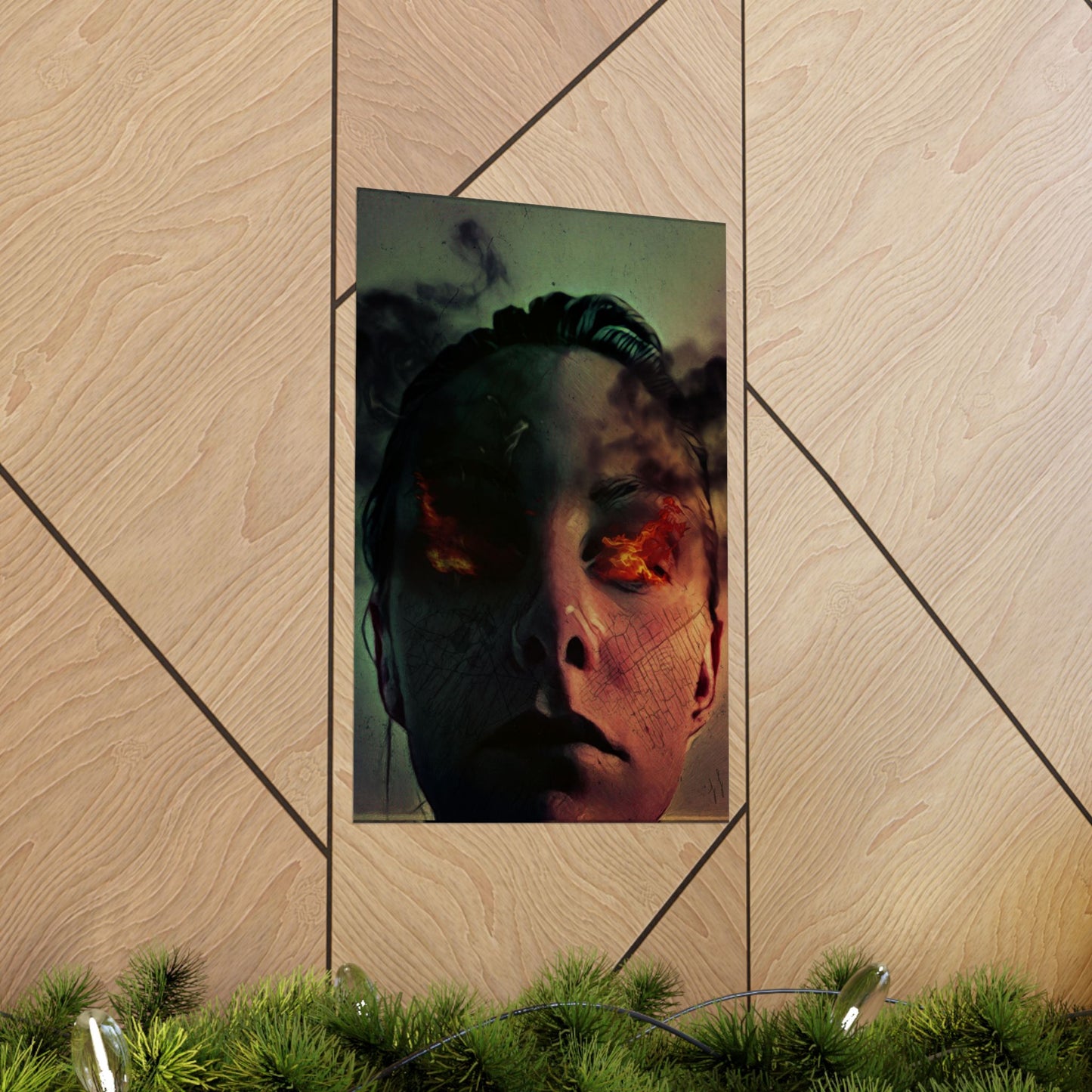 Calculated Human Combustion by J.J. Liles (Premium Matte Fine Art Poster)