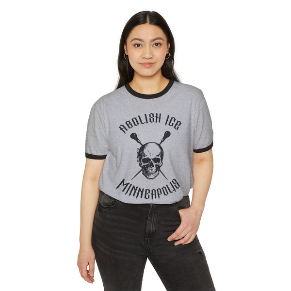 Abolish Ice Soft Ringer Tee