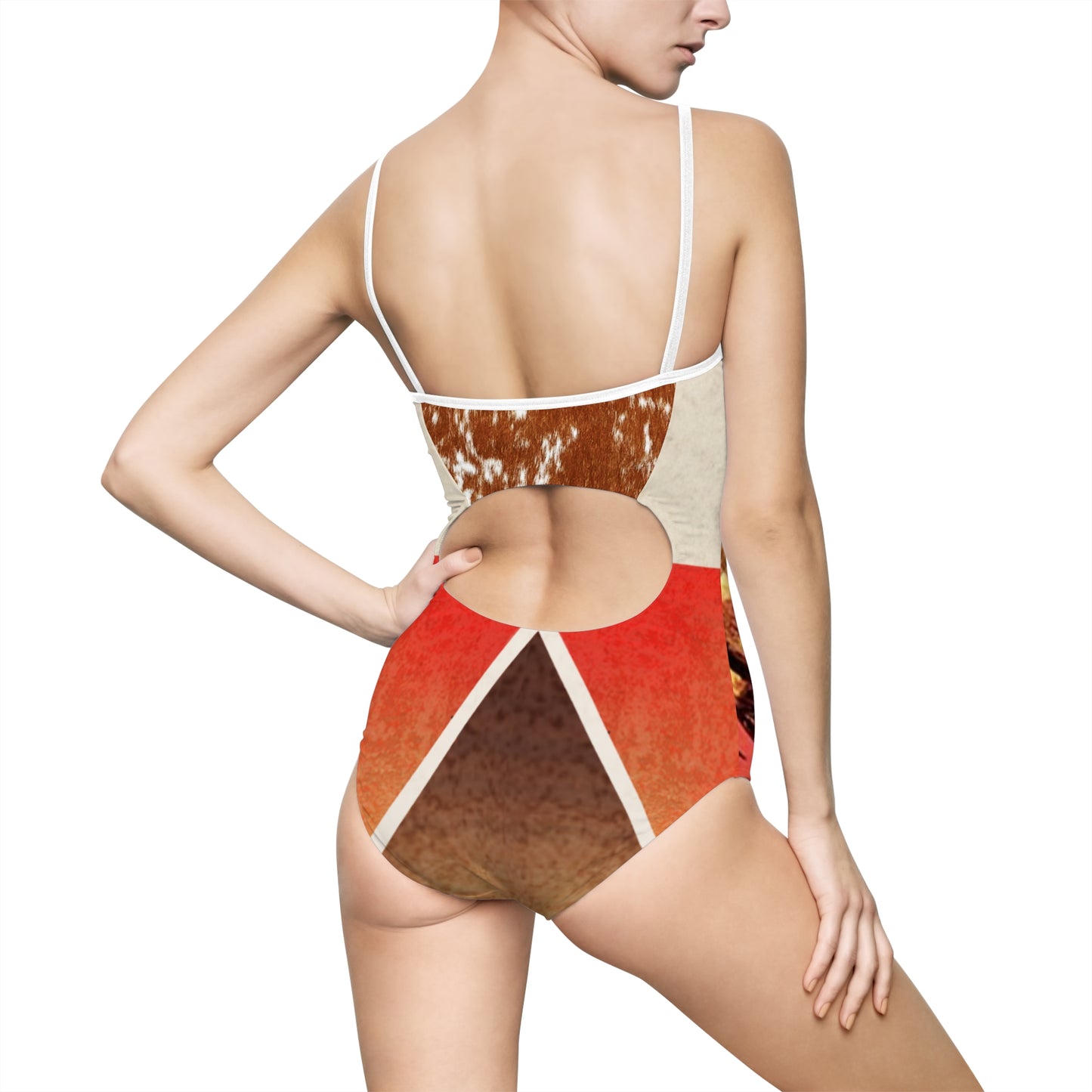 Lonely Mesa Smoker One-piece Retro Swimsuit