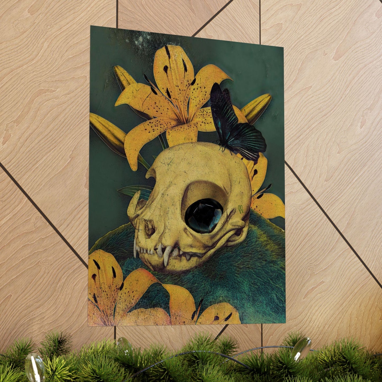 What’s that Mound in the Lily Bed by J.J. Liles (Premium Matte Fine Art Poster)