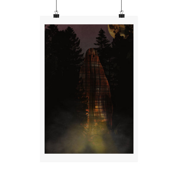 Flannel Visitor Ghostie by J.J. Liles (Premium Matte Fine Art Poster)