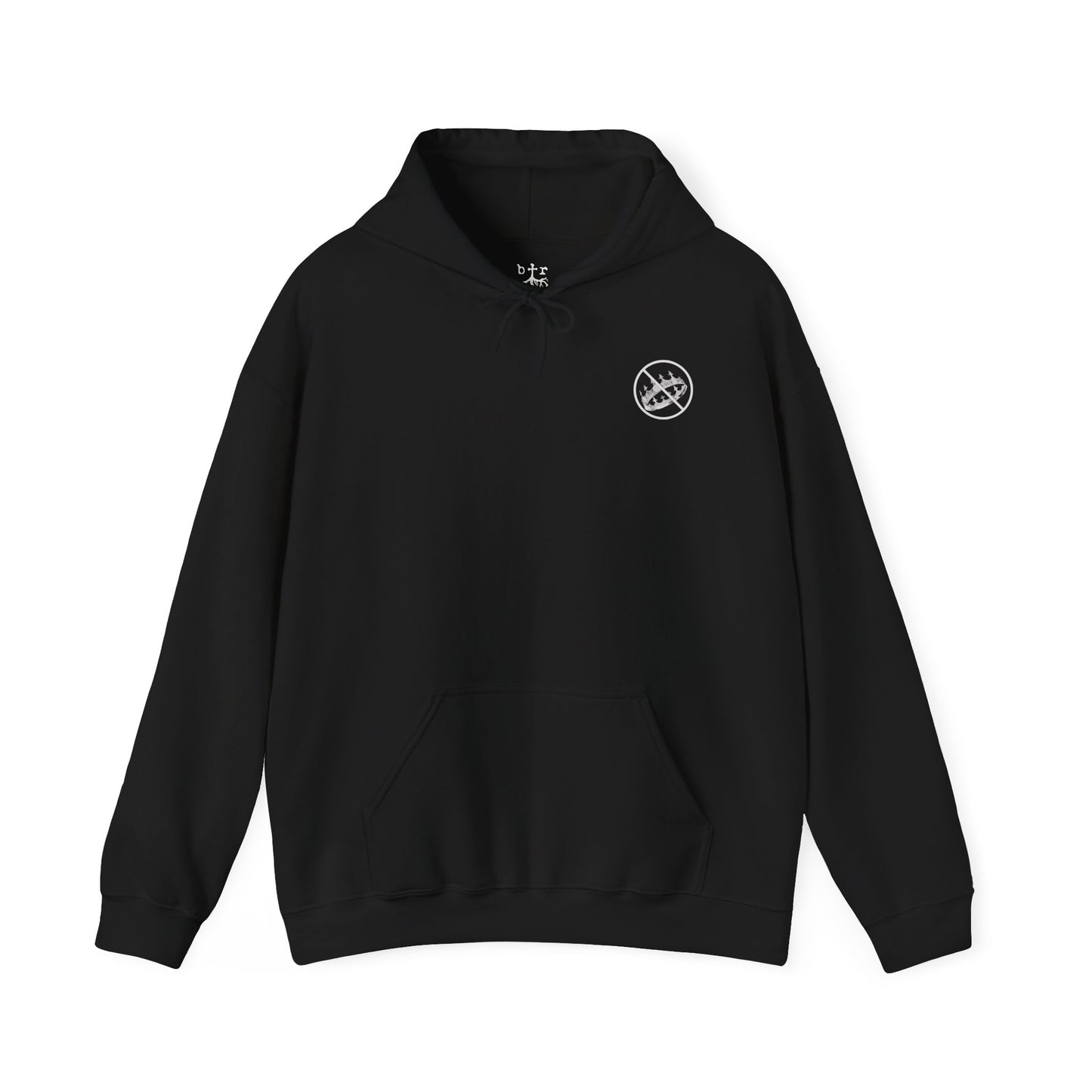 Hooded Sweatshirt 'Give the people head' Guillotine design No kings