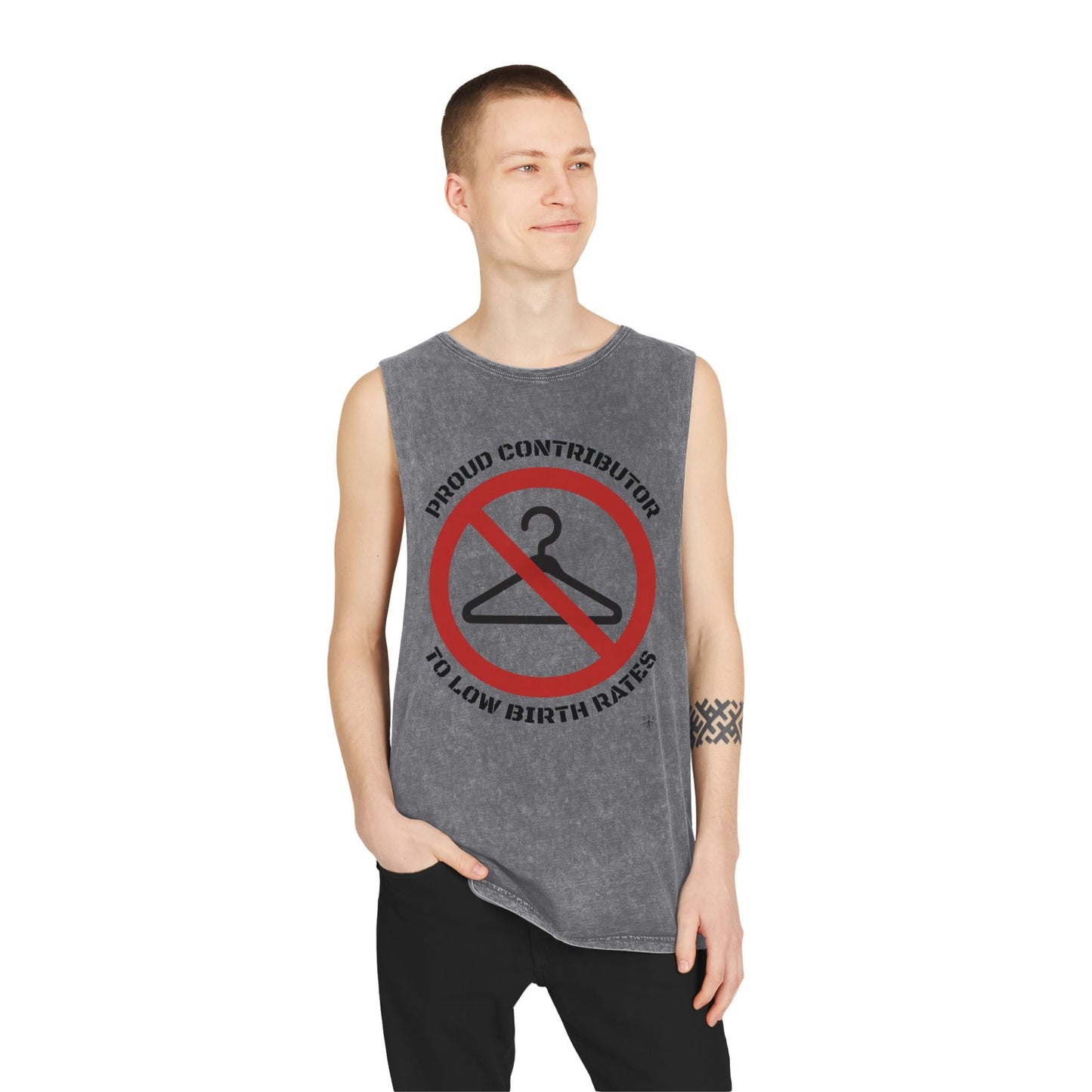 Pro-Choice, Proud Contributor Unisex Mineral Wash Muscle Tee