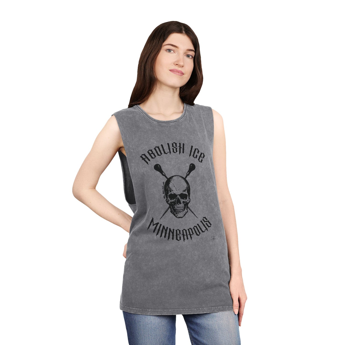 Abolish Ice Icepick Muscle Tee