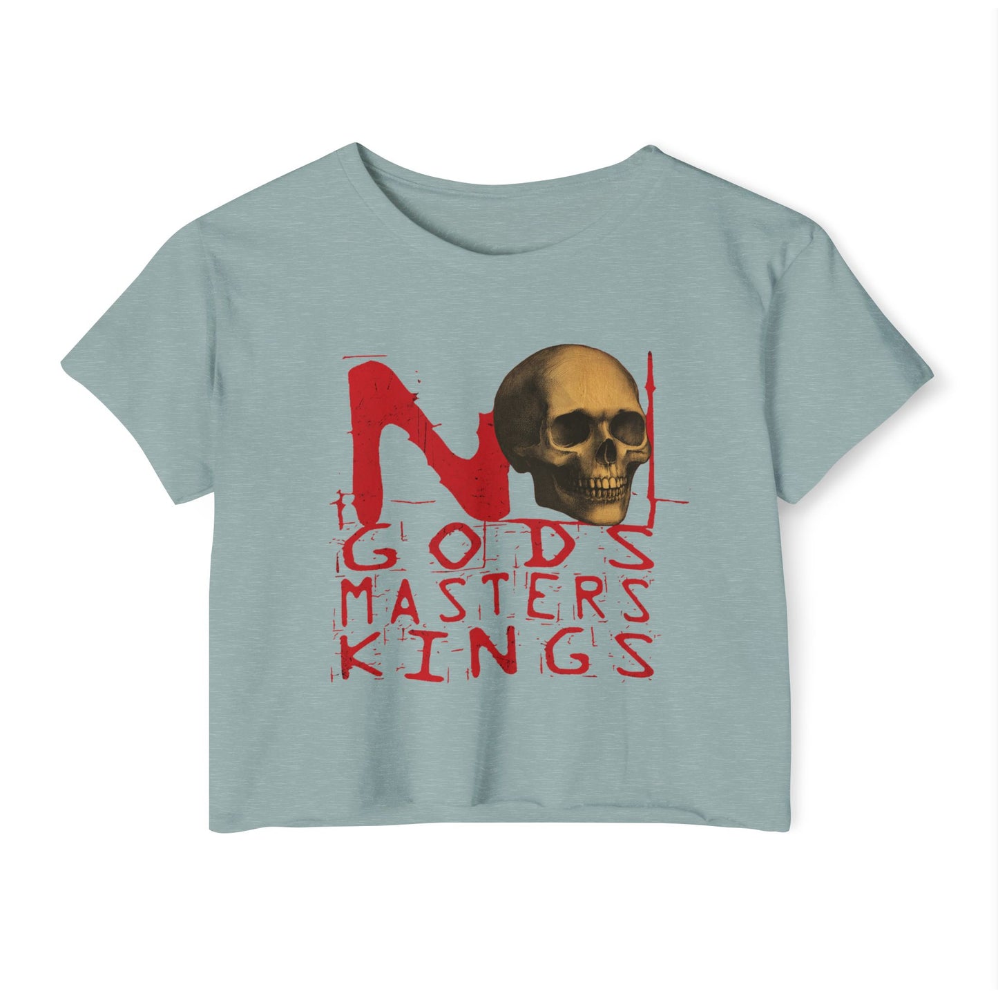 Women's Festival Crop Top - Vintage American Flag Design