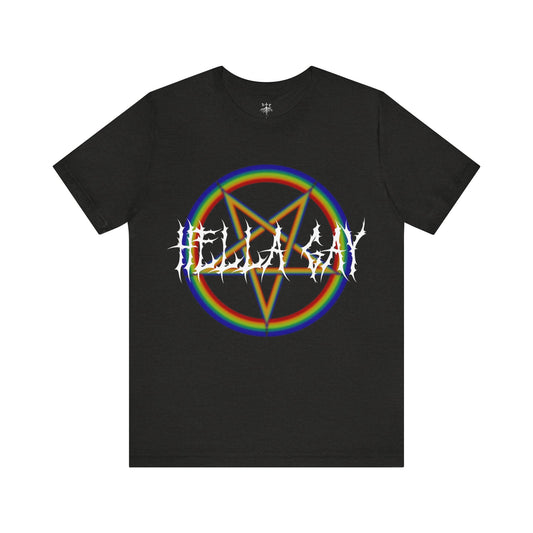 Hella Gay Unisex Jersey Short Sleeve Tee