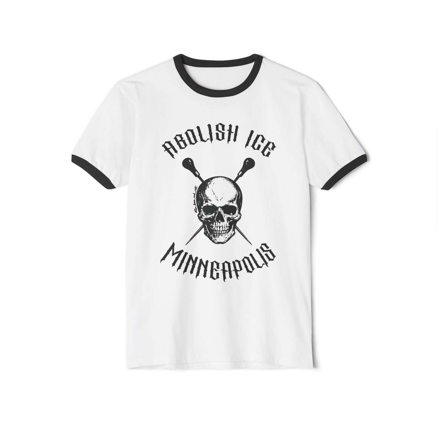 Abolish Ice Soft Ringer Tee