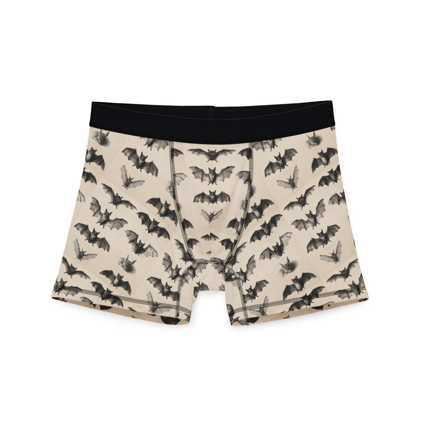 Vintage Bat Species Print Men's Boxer Briefs