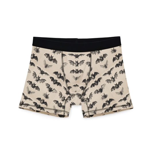 Vintage Bat Species Print Men's Boxer Briefs