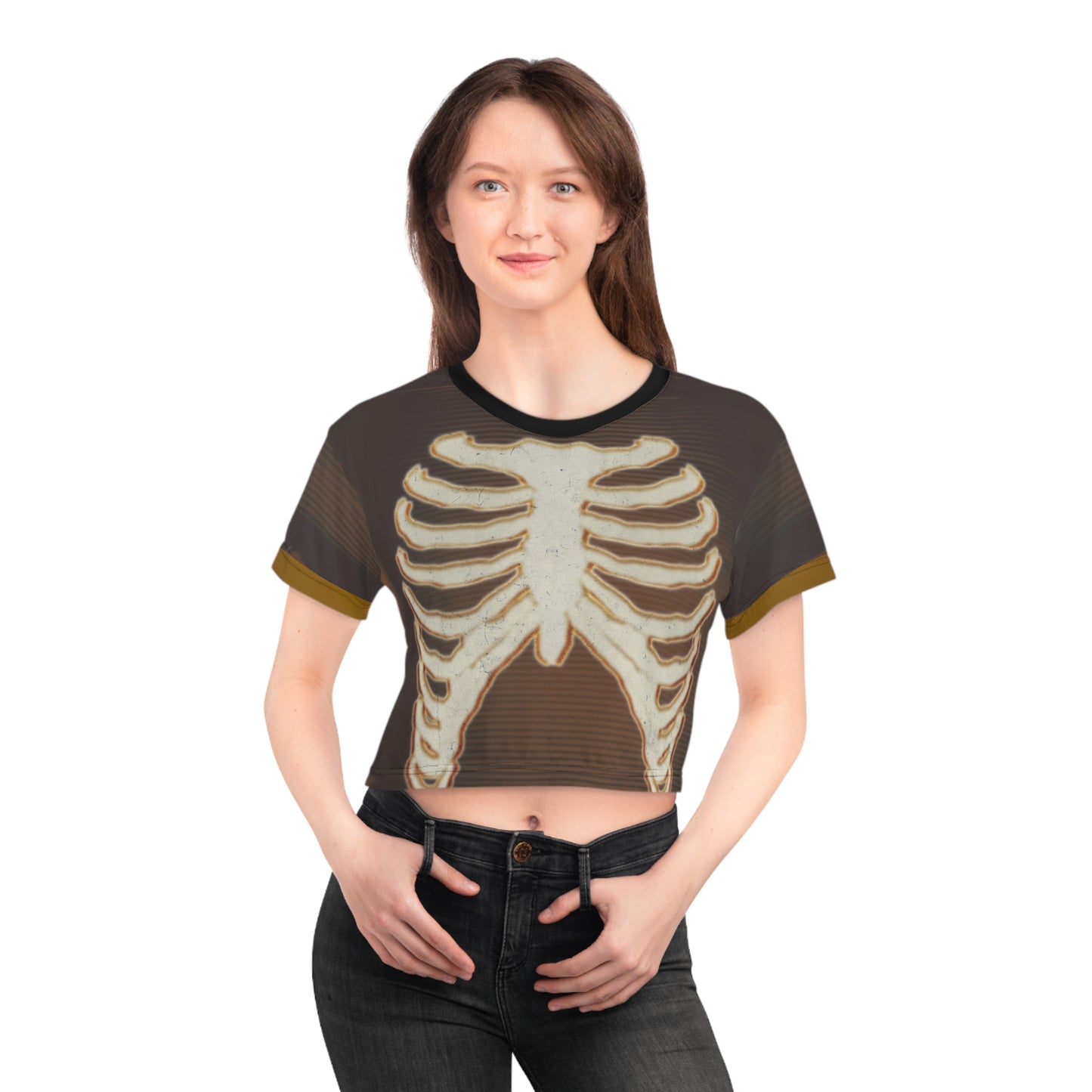 Boney Chocolate and Carmel Crop Tee