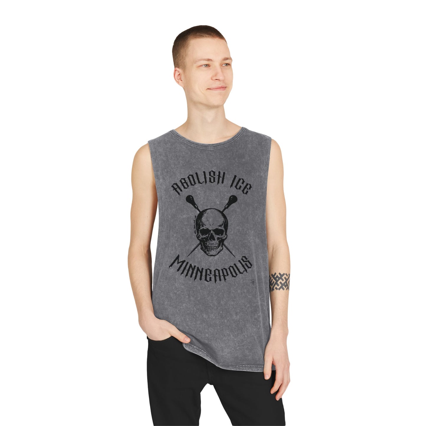 Abolish Ice Icepick Muscle Tee