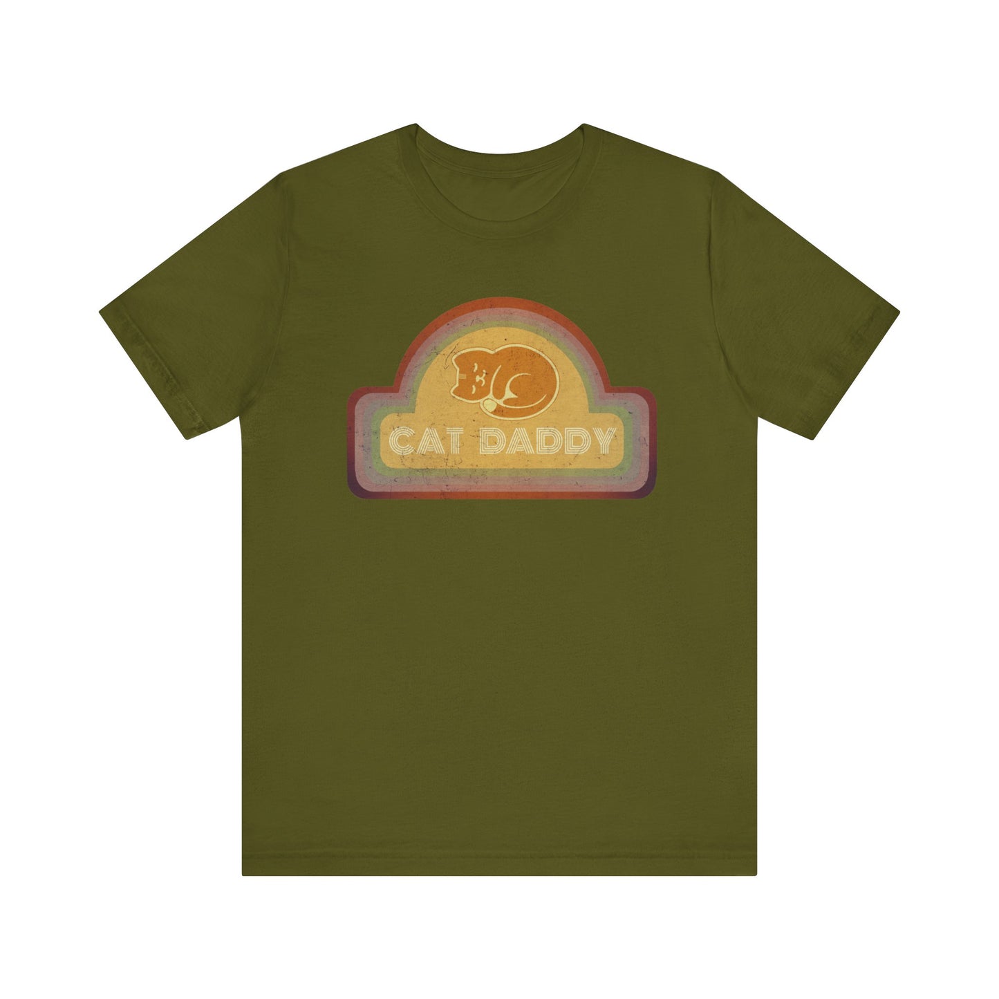 Cat Daddy Rainbow Jersey Short Sleeve Tee