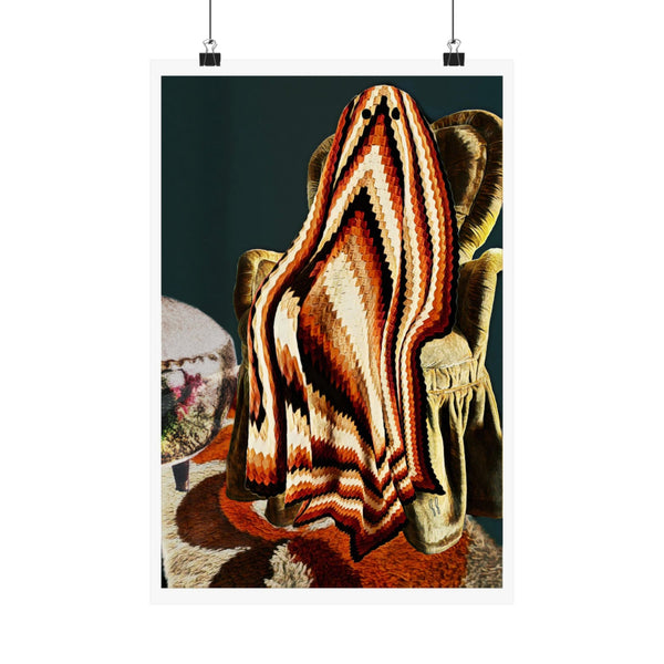 Cozy Night Ghostie by J.J. Liles (Premium Matte Fine Art Poster)