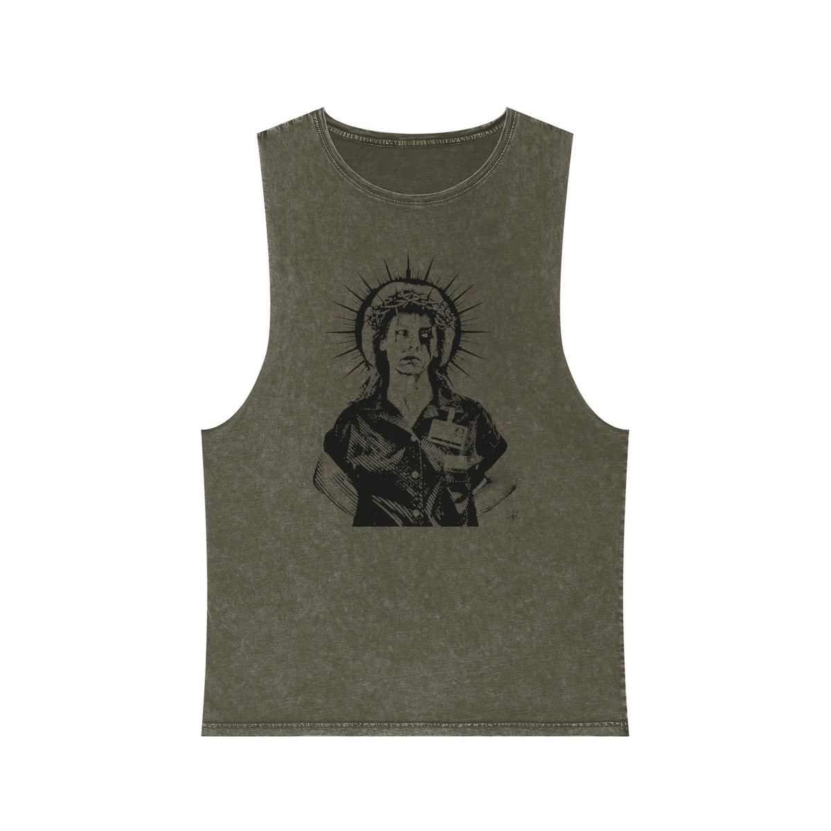 DIED FOR YOUR SINS AILEEN MINERAL WASH MUSCLE TEE
