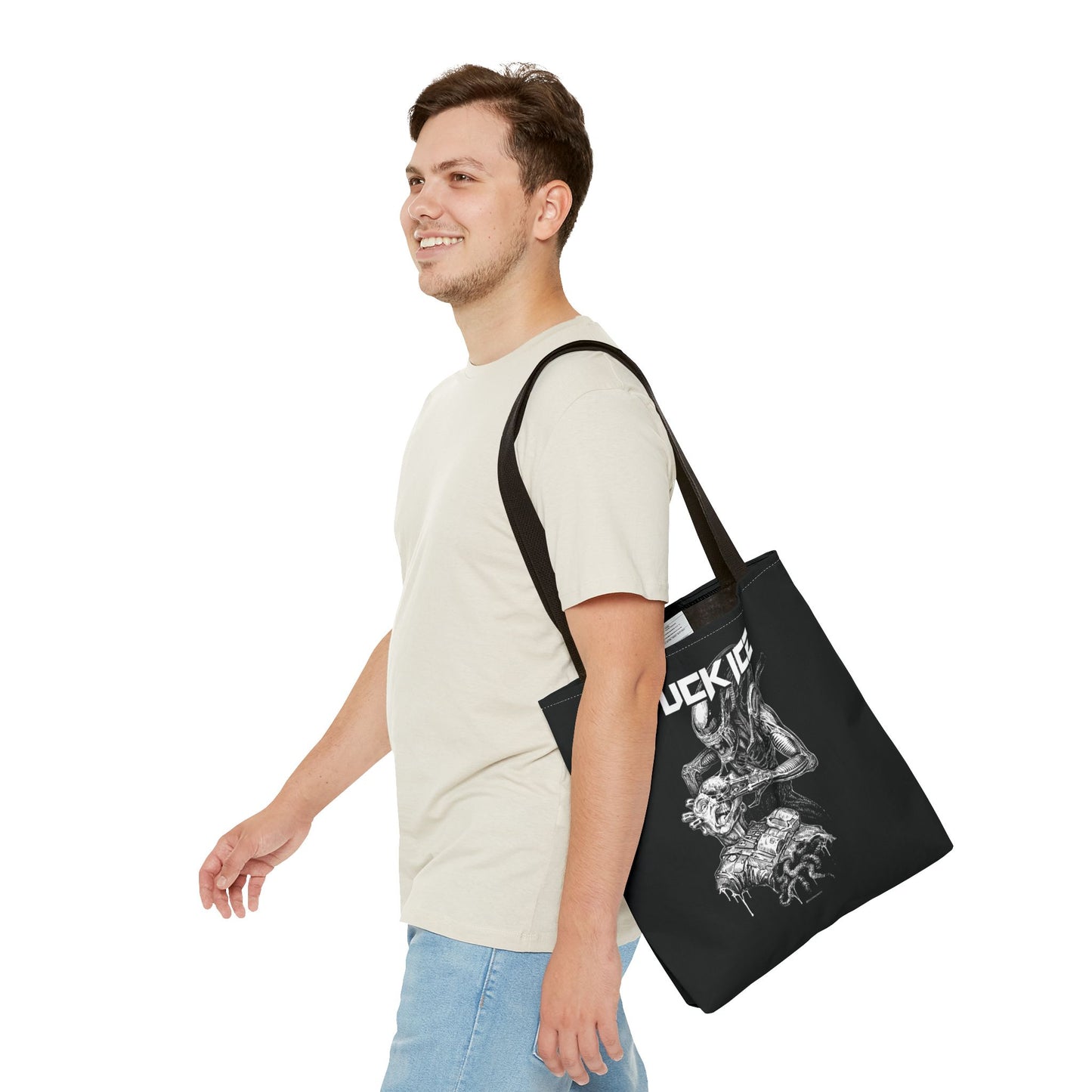FUCK ICE Xenomorph Tote Bag by E.S.