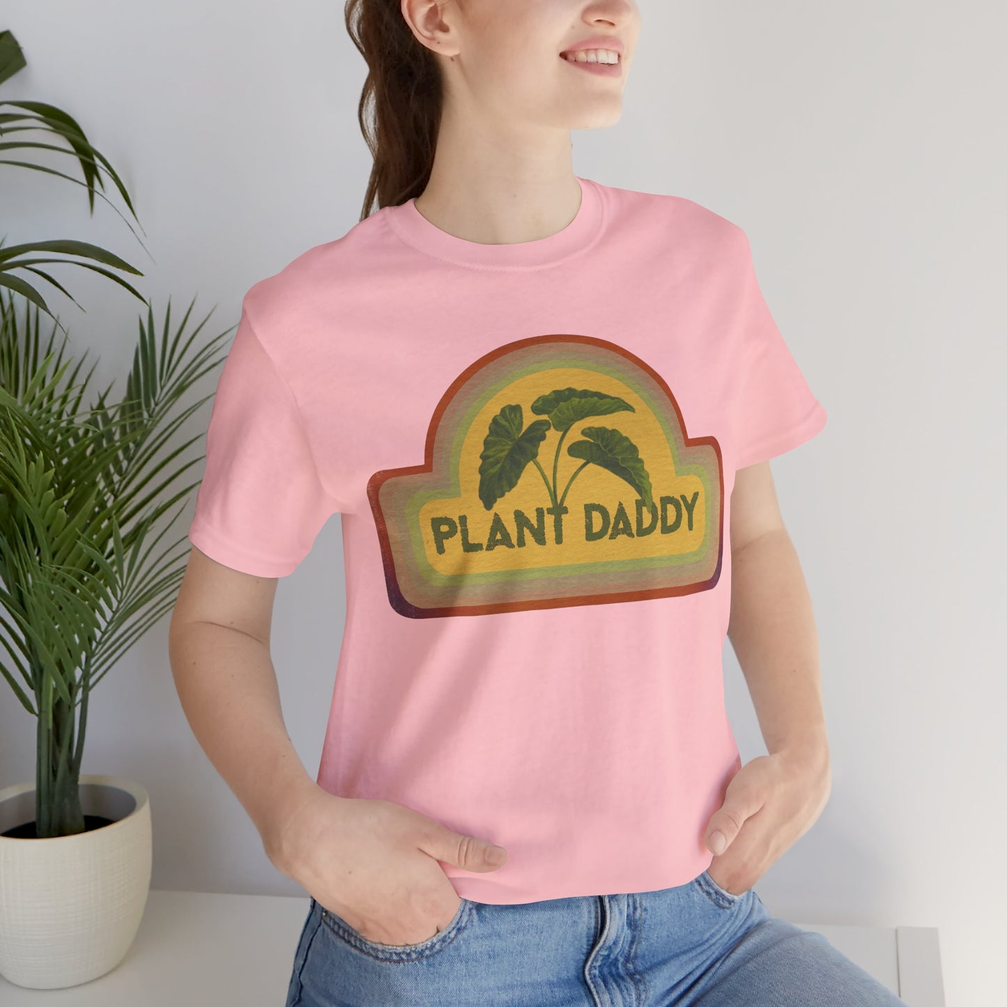 Plant Daddy Rainbow Jersey Short Sleeve Tee